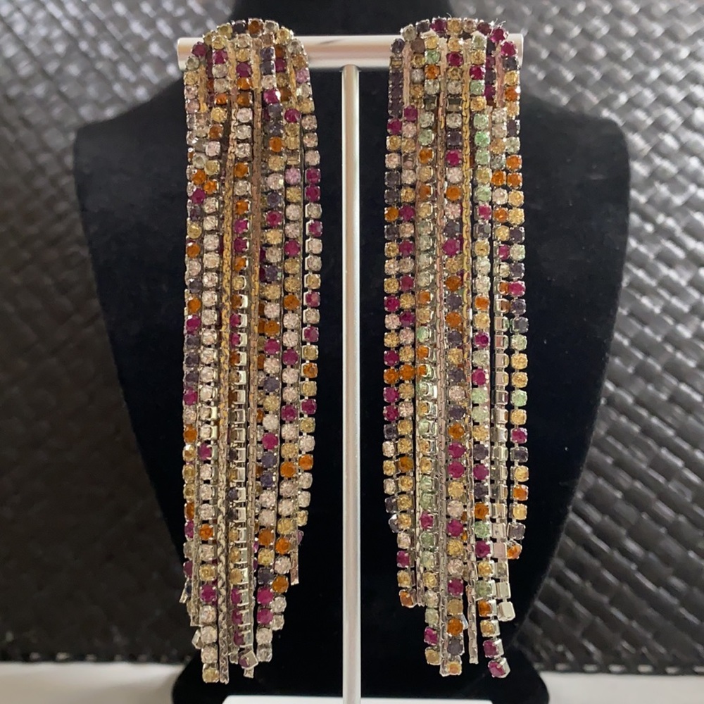 Stunning Rhinestone Chandelier Earrings